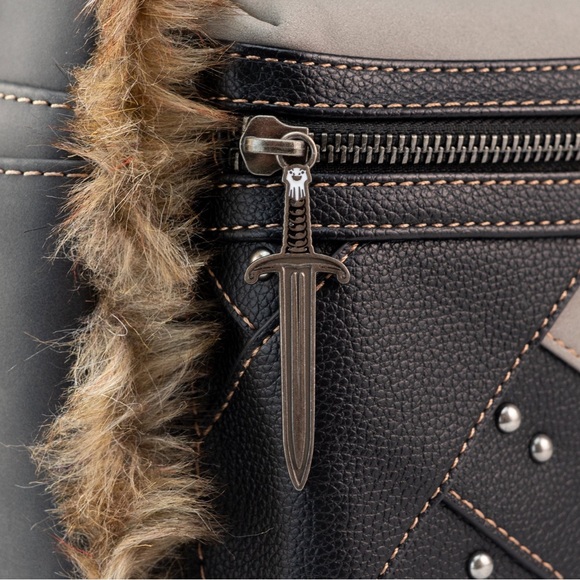 Loungefly Unisex × Game of Thrones Jon Snow Cosplay Mini Backpack NWT. - Picture 4 of 14